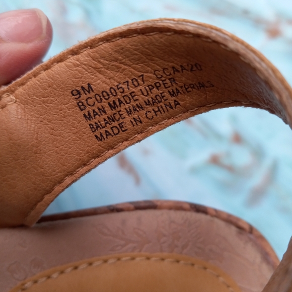 😁b.o.c Flower Wedge Sandals - Picture 5 of 7